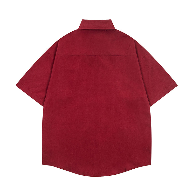 Unisex vintage T-shirt Polo shirt with a stand-up collar