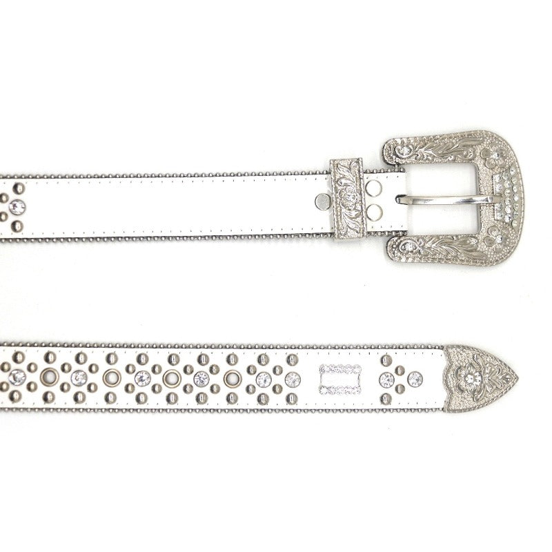 Hip-hop punk rhinestone belt punk style