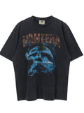 Vintage style washed summer wear T shirt 260G pure cotton high-quality streetwear