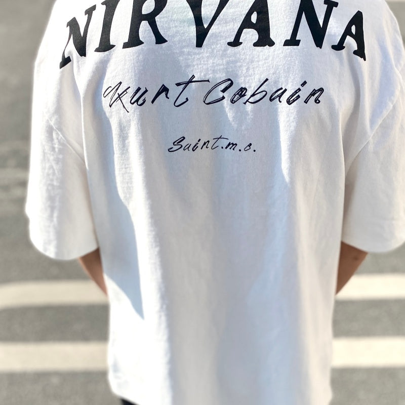Unisex Vintage T Shirts White Ink Direct-to-Garment Printing â€?High-Street Retro Style