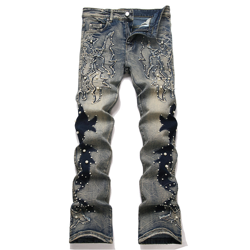 AMIRI Jeans High-quality distressed pure cotton
