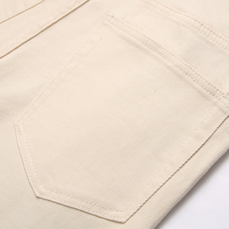 Mens Fashion Jeans Patchwork wide-leg pants 5712# Pure cotton high quality
