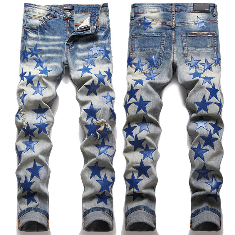 AMIRI Jeans High-quality distressed pure cotton