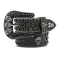 Hip-hop punk rhinestone belt skull punk dark style