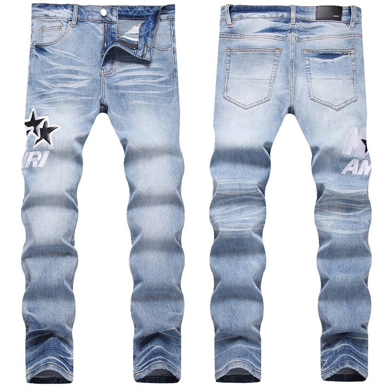 AMIRI Jeans High-quality distressed pure cotton