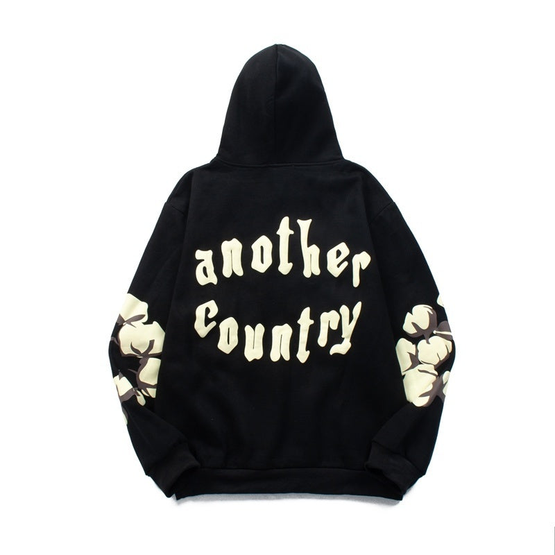 Denim Tears Hoodie Y2K Fleece Cotton Wreath Graphic Oversized Hooded
