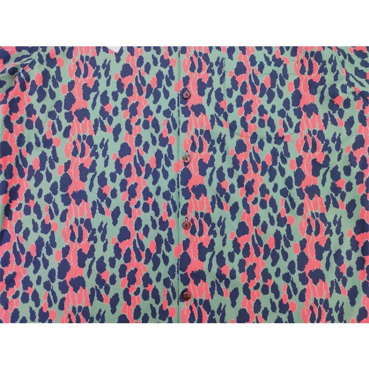 GUILTYPARTIES TIGER Shirts Thin leopard print short-sleeved Takuya Kimura Same shirt for men and women