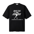 RHUDE T Shirts Old Sport Athlete Print Art