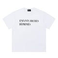 ERD T Shirts Understated Dual Line Typography Street Top