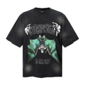 Saint Michael T Shirts Death Metal Style Font With Dual Skull Decor Motif