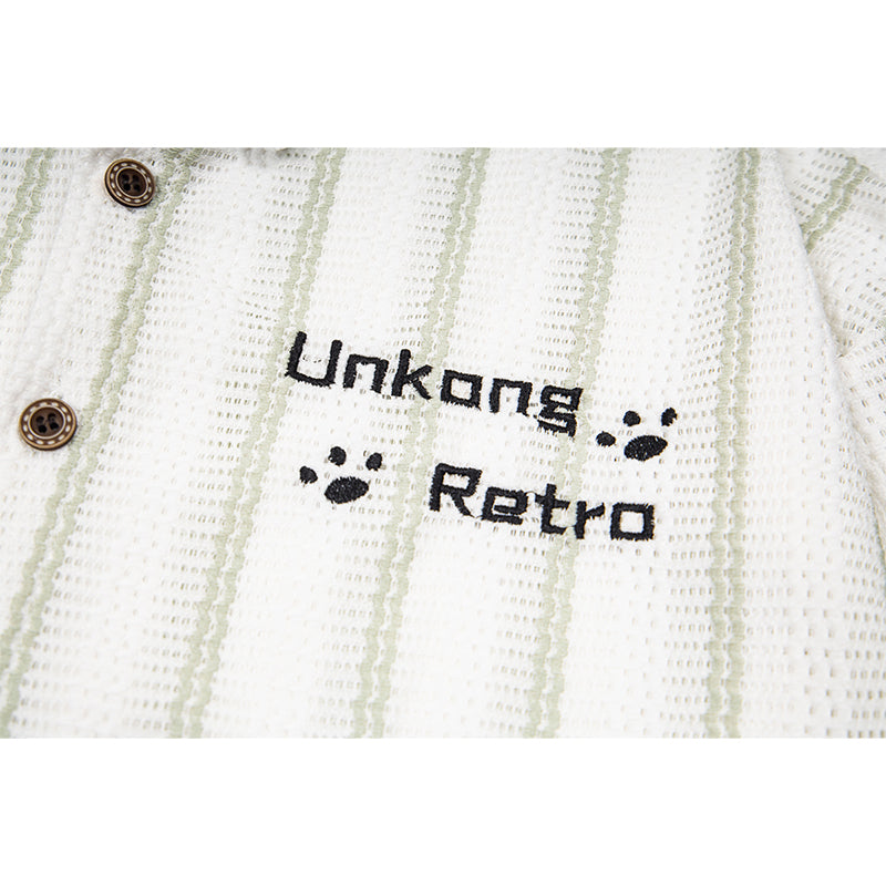 Unisex vintage T-shirt Polo shirt with a stand-up collar