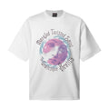 Saint Michael T Shirts White Oversized Mangled Twisted Saint Circular Crying Face Graphic
