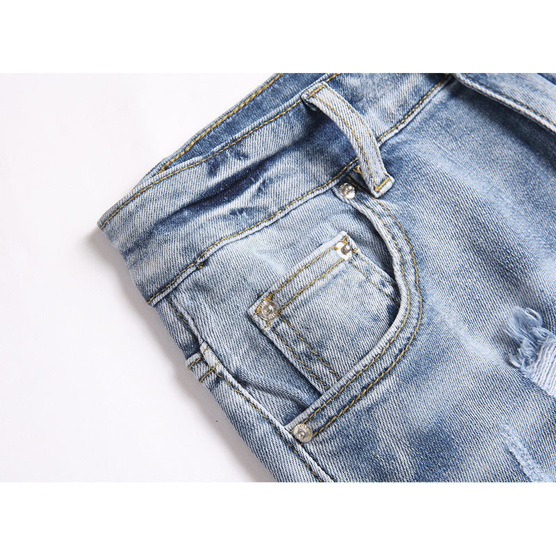 AMIRI Jeans High-quality distressed pure cotton