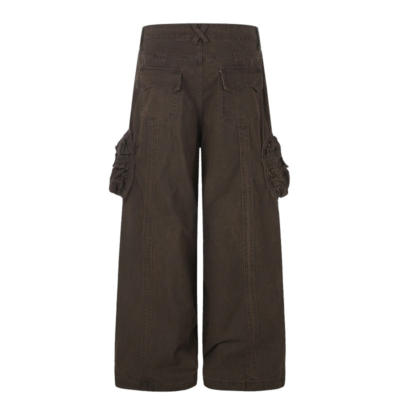 American-style streetwear harem pants Decorative Stitch Oversized Voluminous Cut