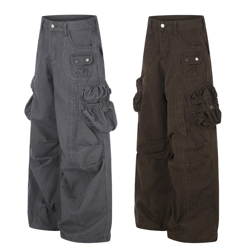American-style streetwear harem pants Decorative Stitch Oversized Voluminous Cut