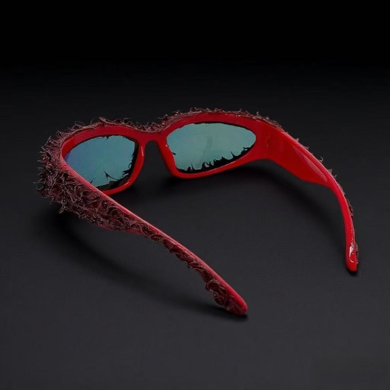 Trendy punk glasses dark and weird