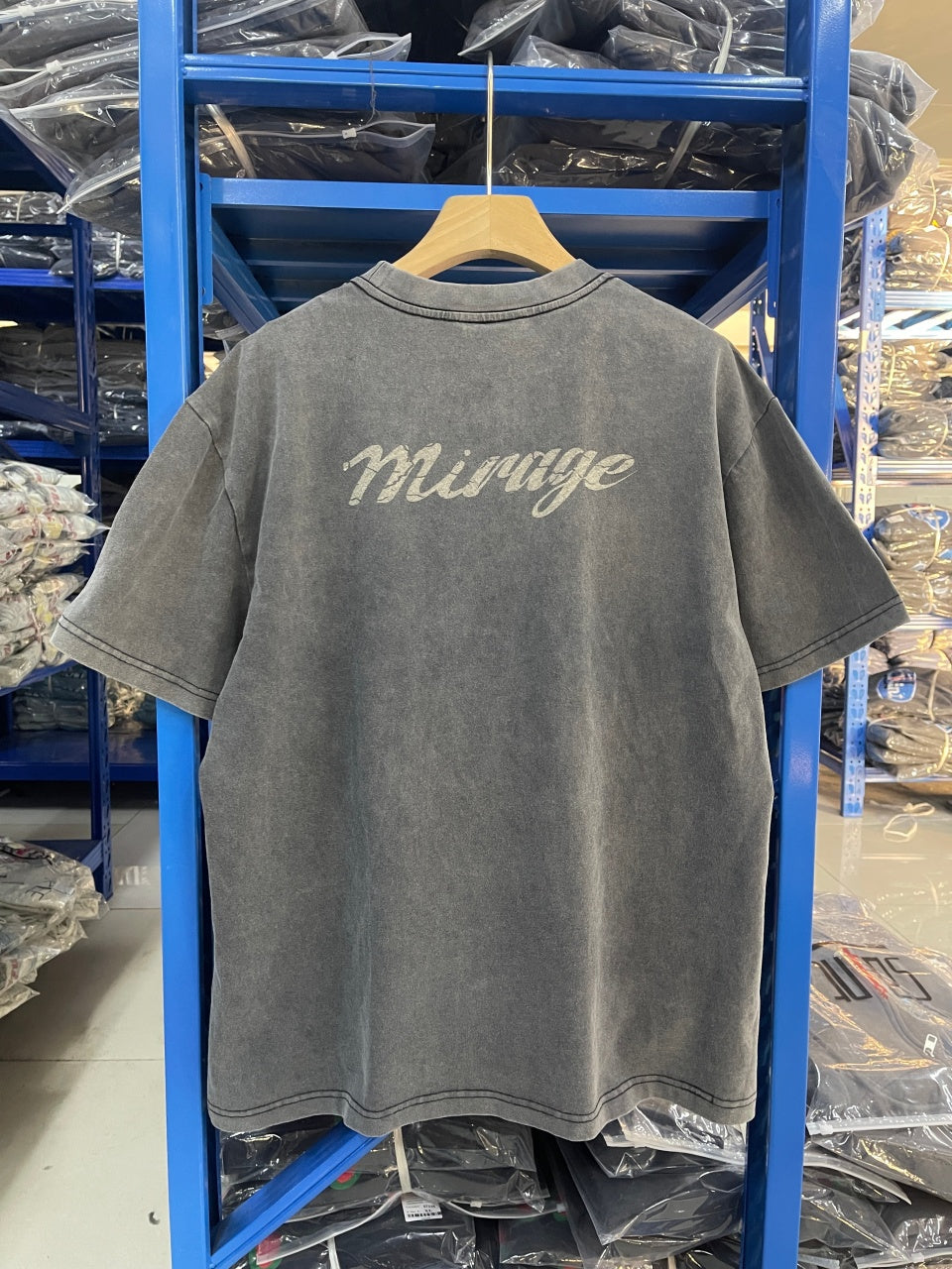 Vintage style washed summer wear T shirt 260G pure cotton high-quality streetwear
