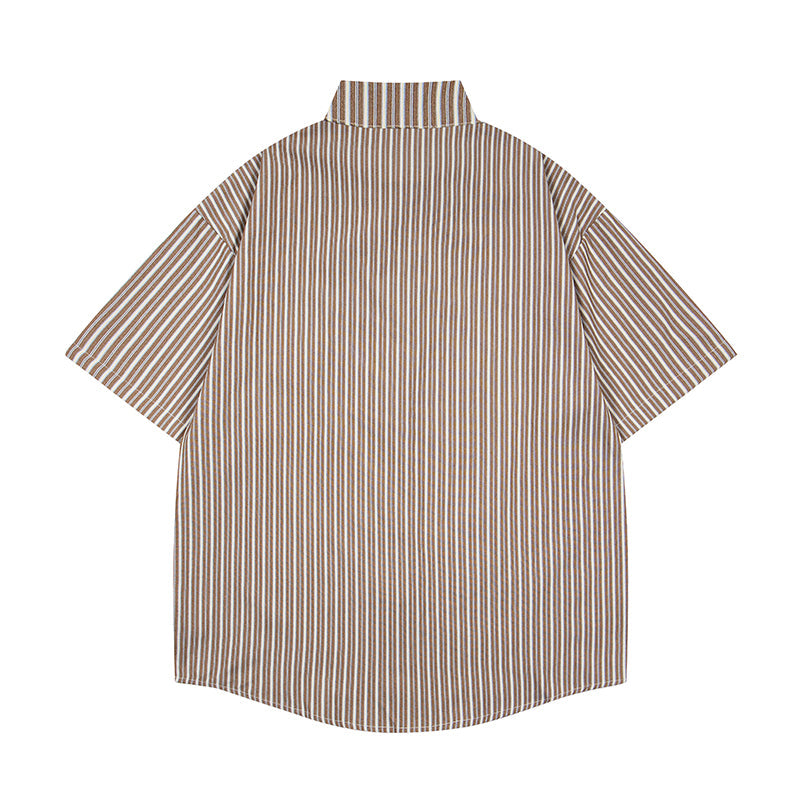 Unisex vintage T-shirt Polo shirt with a stand-up collar