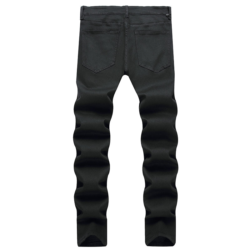 Mens Fashion Jeans pure black 5609# Pure cotton high quality