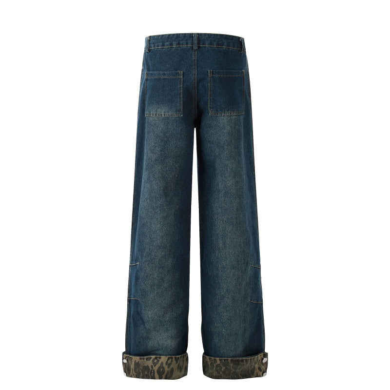 American-style streetwear harem pants Relaxed straight loose streetwear cut