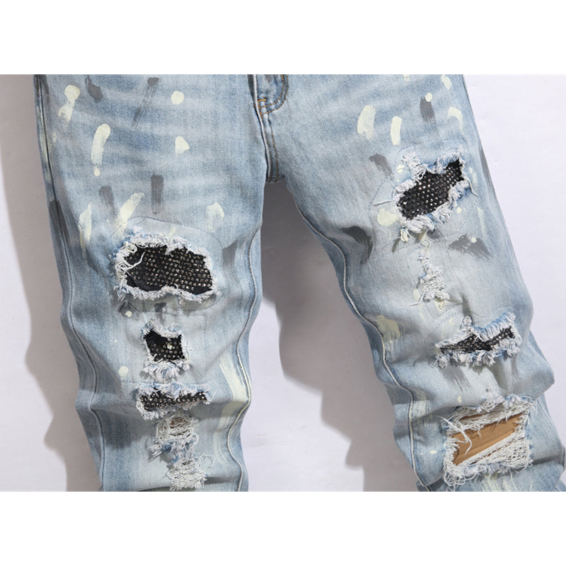 AMIRI Jeans High-quality distressed pure cotton