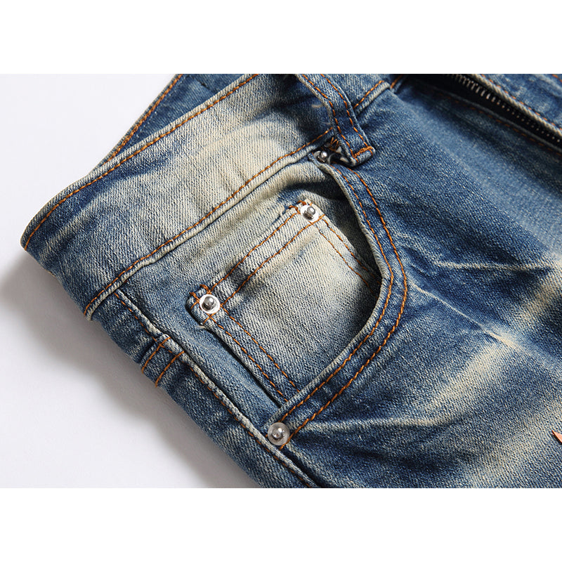 AMIRI Jeans High-quality distressed pure cotton