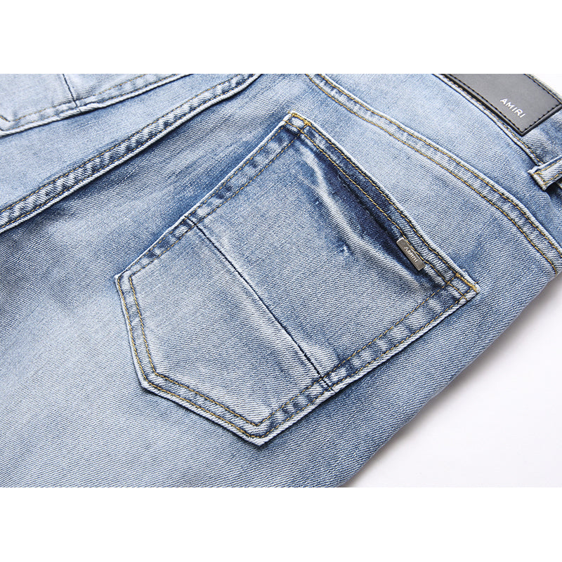 AMIRI Jeans High-quality distressed pure cotton