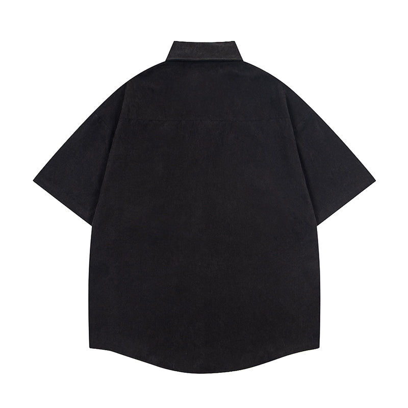 Unisex vintage T-shirt Polo shirt with a stand-up collar