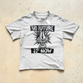Unisex Vintage T Shirts CHOOOSELF 26SS NO FUTURE IS NOW Limited Edition â€?A tribute to the Sex Pistols. Heavyweight, washed, distressed, and destroyed street-style T-shirt featuring a boxy, cropped punk aesthetic.