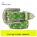 Hip-hop punk rhinestone belt y2k punkfashion