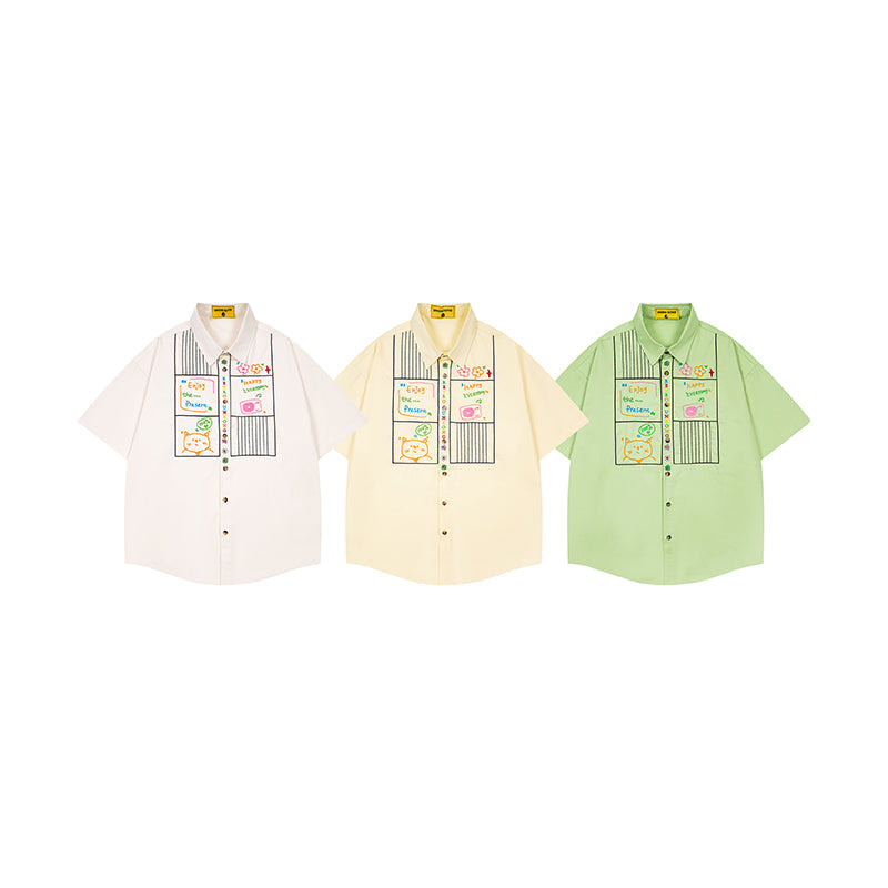 Unisex vintage T-shirt Polo shirt with a stand-up collar