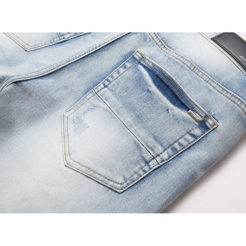 AMIRI Jeans High-quality distressed pure cotton