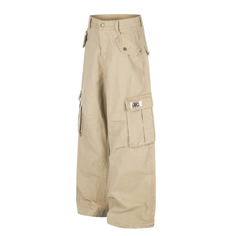 American-style streetwear harem pants Soft Twill Oversized Wide Silhouette
