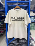 Satoshi Nakamoto t shirt High-quality heavyweight streetwear with a vintage, distressed aesthetic.