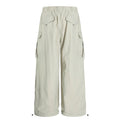 American-style streetwear harem pants Beige & Dark Navy Outdoor Slacks