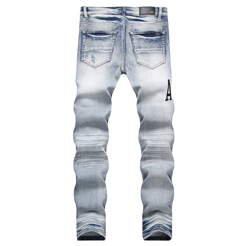 AMIRI Jeans High-quality distressed pure cotton