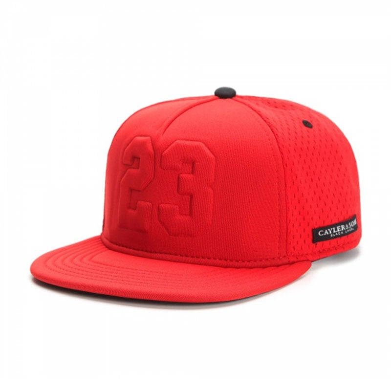 Trendy flat brimmed snapback hatsmesh breathable windproof