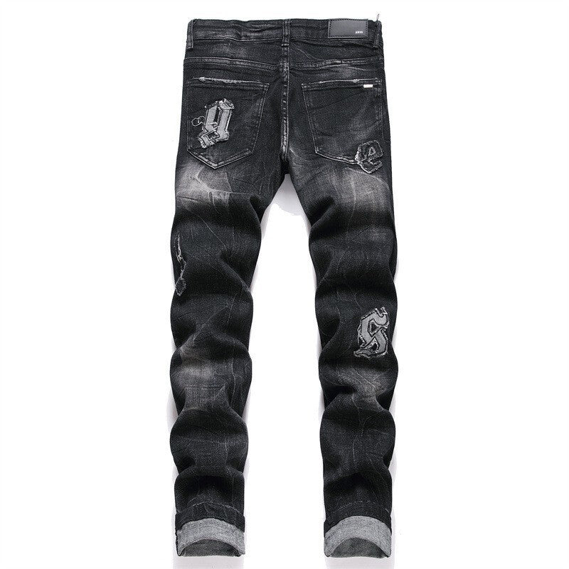 AMIRI Jeans High-quality distressed pure cotton
