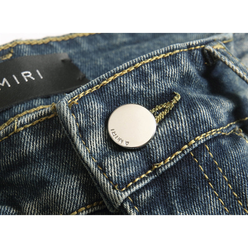 AMIRI Jeans High-quality distressed pure cotton