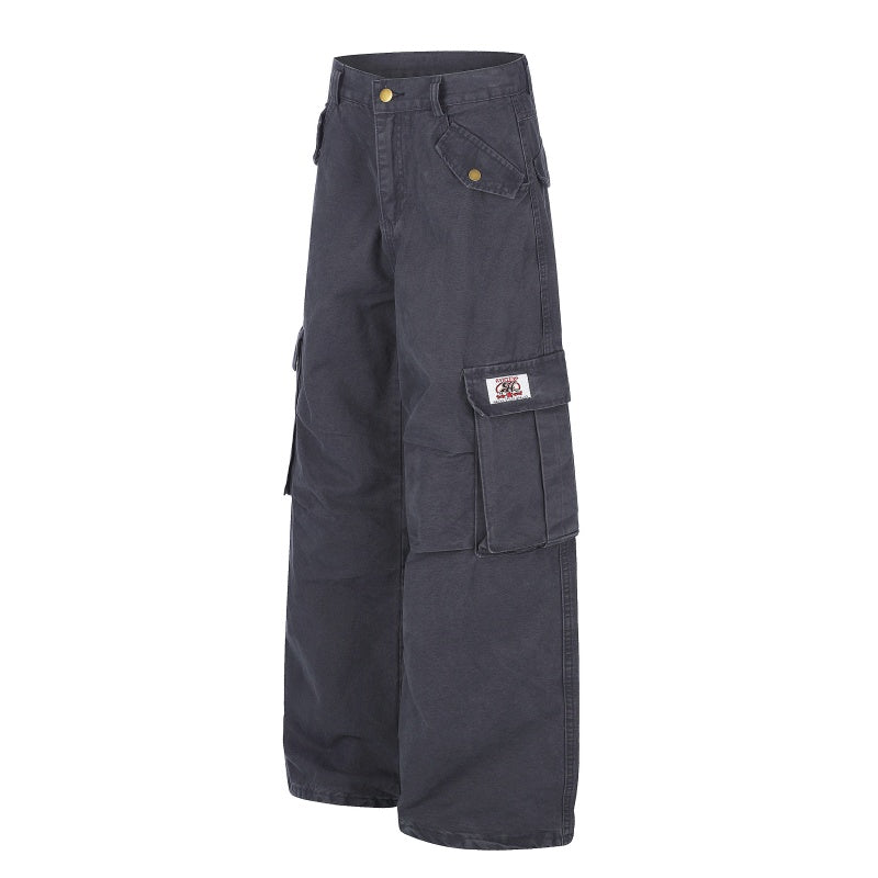 American-style streetwear harem pants Soft Twill Oversized Wide Silhouette