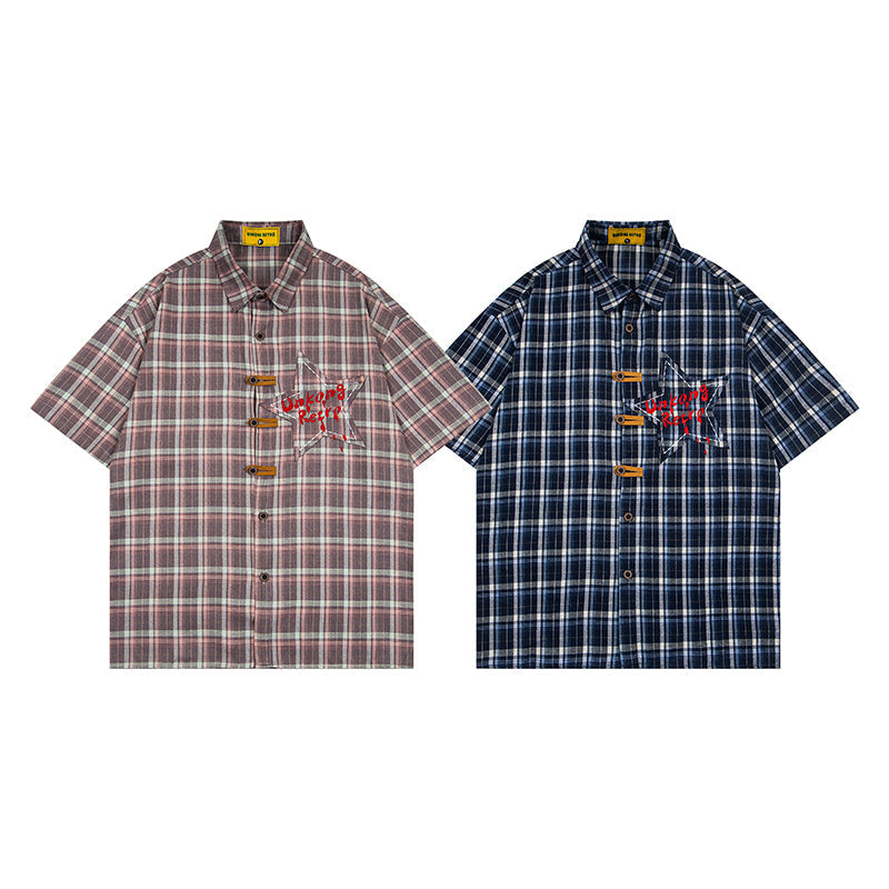 Unisex vintage T-shirt Polo shirt with a stand-up collar