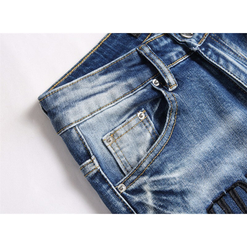 AMIRI Jeans High-quality distressed pure cotton