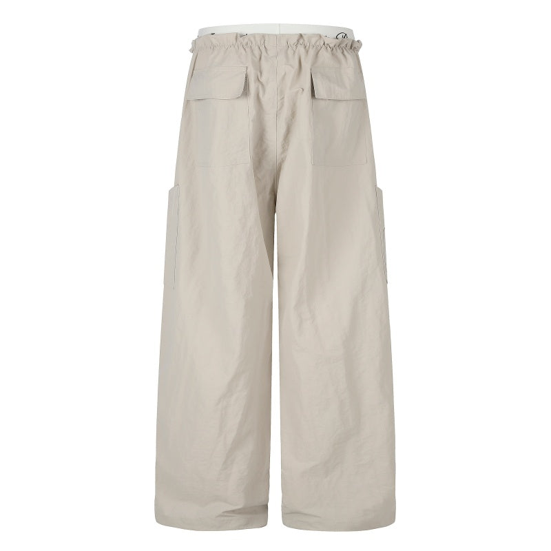 American-style streetwear harem pants Drawstring Hem Loose Cargo Apparel
