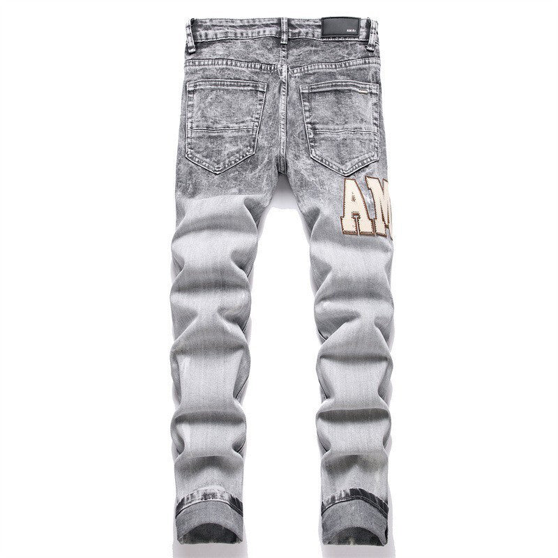 AMIRI Jeans High-quality distressed pure cotton