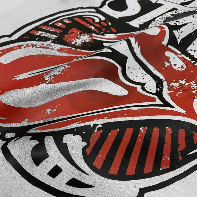 Saint Michael T Shirts Aged Rock and Roll Tongue Emblem Artwork