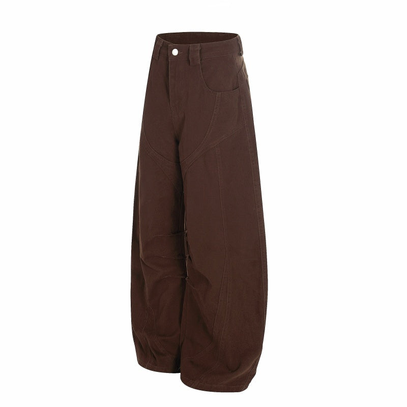 American-style streetwear harem pants Draped Loose Fit Dual Color Apparel