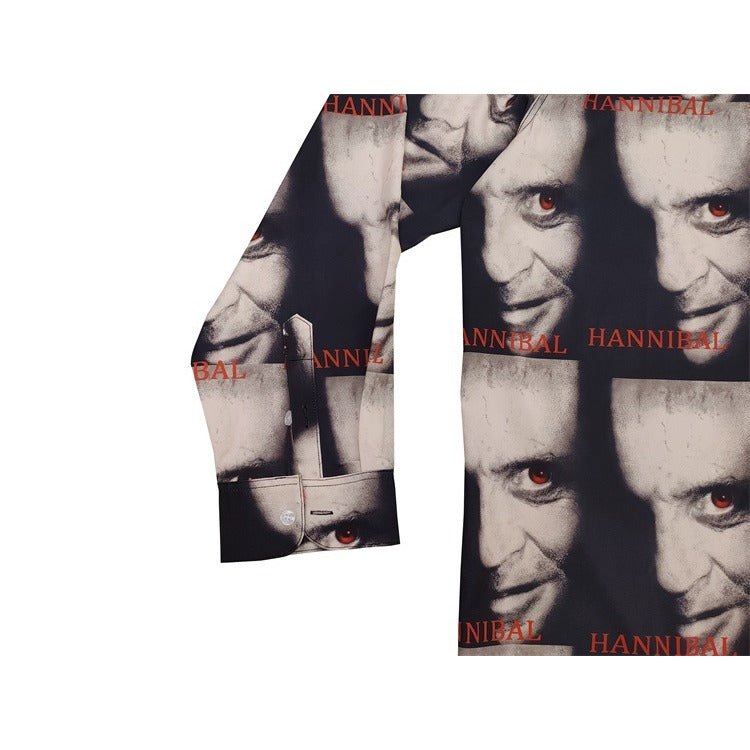GUILTYPARTIES TIGER Long sleeved shirt Hannibal full print, Hawaiian long sleeve shirt