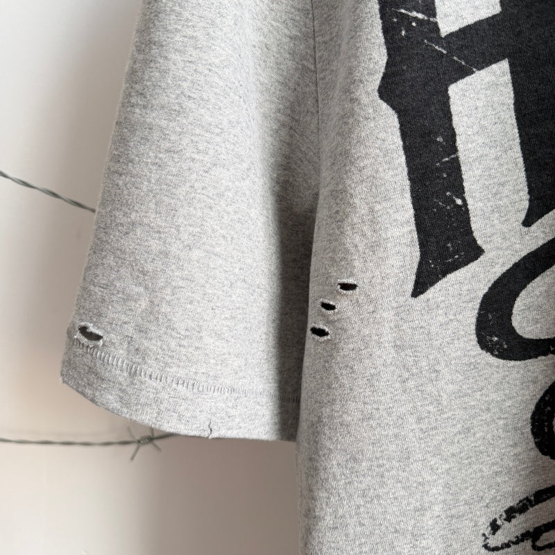 Unisex Vintage T Shirts Saint X BerBerJin X Harley three-way collaboration; heavyweight 280g fabric (post-wash); vintage single-stitch and blind-stitch construction; garment-dyed with enzyme wash and distressed finish.