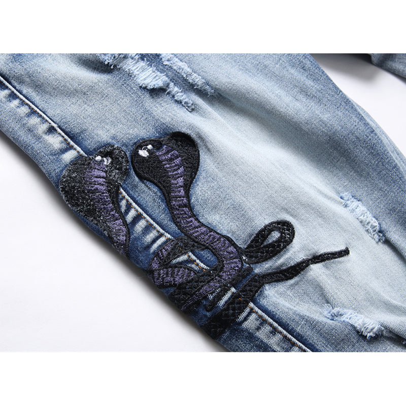 AMIRI Jeans High-quality distressed pure cotton