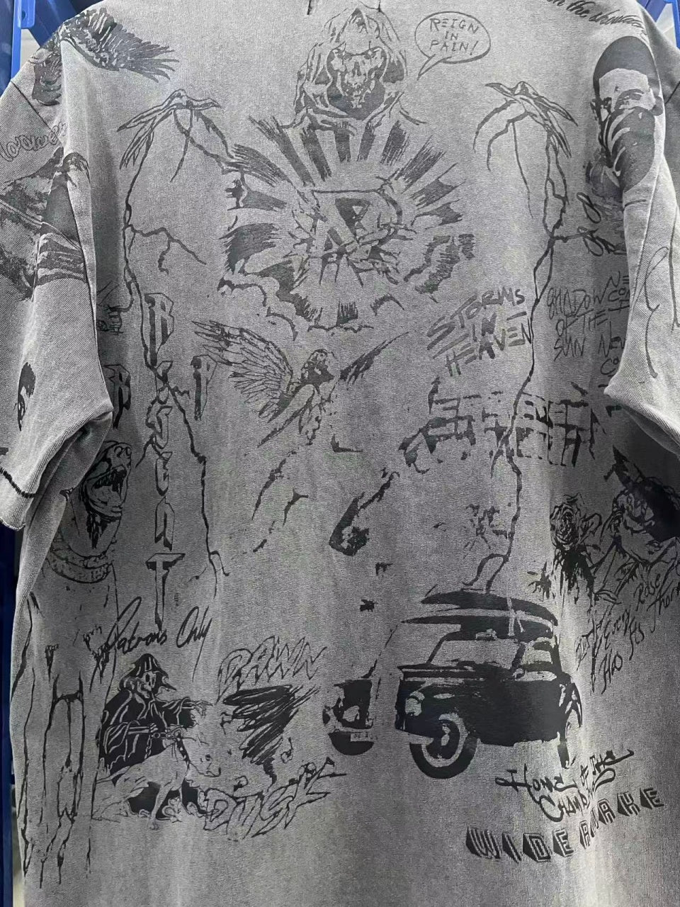 Vintage style washed summer wear T shirt 260G pure cotton high-quality streetwear